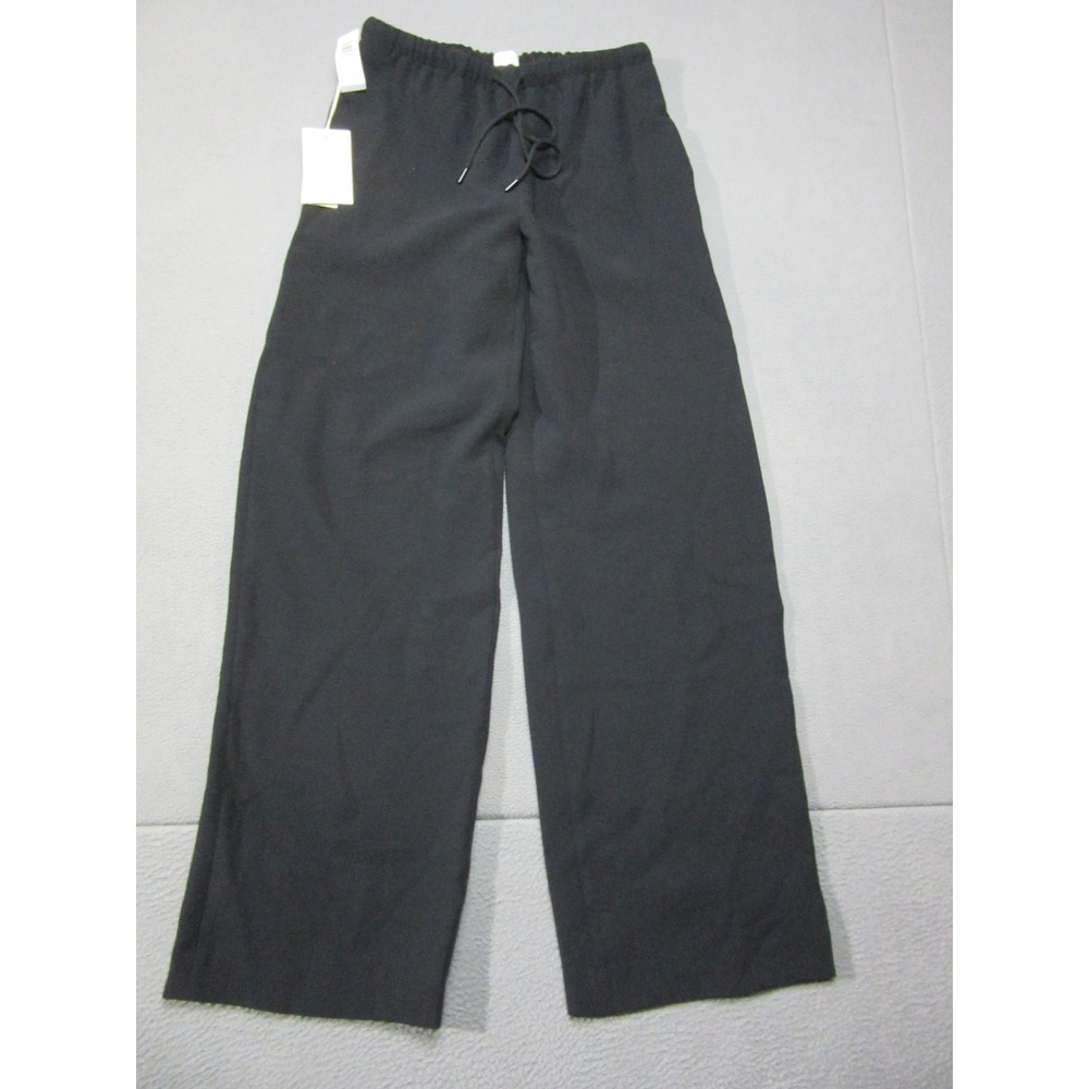 Wilfred Toccata Pants Womens 2XS Black NEW Wide Leg Drawstring Casual 108043